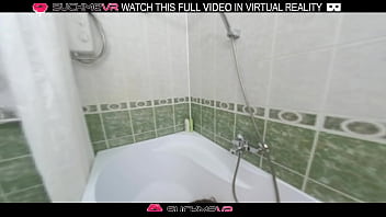 Naked horny girl alexa mills sucks dick and fucks in the bathroom in vr