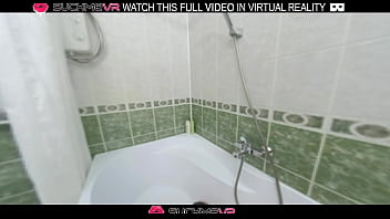 Naked horny girl alexa mills sucks dick and fucks in the bathroom in vr