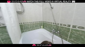 Naked horny girl alexa mills sucks dick and fucks in the bathroom in vr