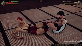 Lillith vs kevin nf3d video game mixed sex combat dojo