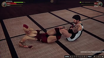 Lillith vs kevin nf3d video game mixed sex combat dojo