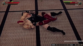 Lillith vs kevin nf3d video game mixed sex combat dojo