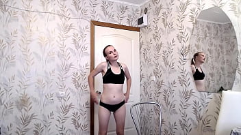 Merida fingering shaved pussy afer sporting