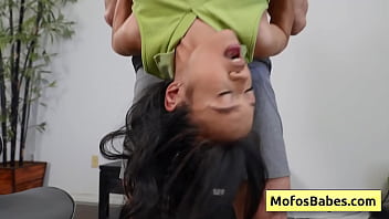 Sensual small and skinny brunette asian getting ass spanked and pussy fingered