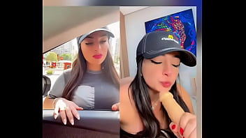 Public taking macdonald's service to a next level hot roleplay here