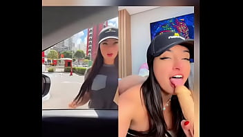 Public taking macdonald's service to a next level hot roleplay here