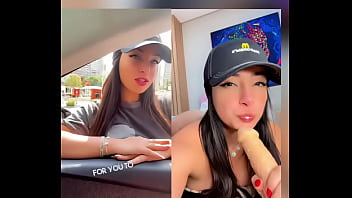 Public taking macdonald's service to a next level hot roleplay here