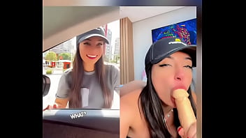 Public taking macdonald's service to a next level hot roleplay here