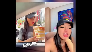 Public taking macdonald's service to a next level hot roleplay here