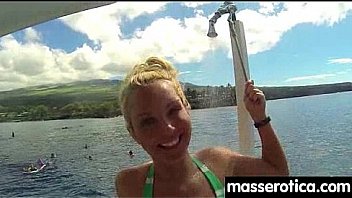 Massage therapist giving her patient some unknowing love 14