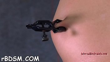 Sweet darling likes to play with her pie