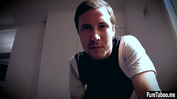 Horny babe sucked big hard cock