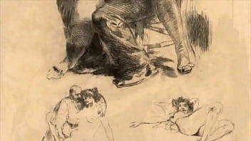 Retro erotic drawings