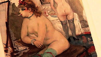 Retro erotic drawings