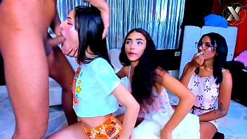 Hot sleepover throat fucking for jasmine