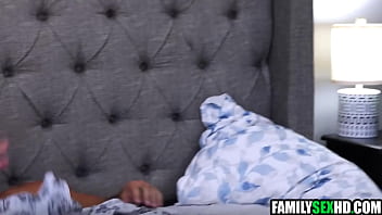 Stepdaughters take care of stepdad when stepmom isn't home