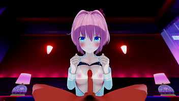 Sayori thighfuck boobjob