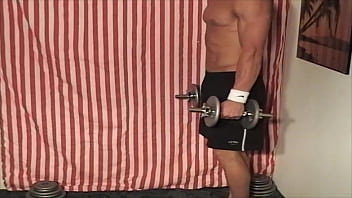 18 yr old reese rideout working out