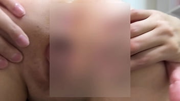 Hot maid gaping pussy and ass spread close up