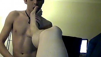 After William Sucks On His Toes And Rubs His Uncut Rod Against His Feet Trace L thumbnail