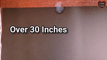 Big cock cumshot challenge how far will my huge cum load fly