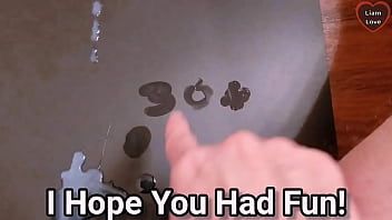 Big cock cumshot challenge how far will my huge cum load fly