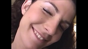 Sweet cute babe with juicy pussy gives a bj then banged by the bed