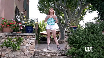 Eighteen year old czech newcomers outdoor titty play