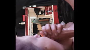 She swallows the whole thing