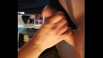 She swallows the whole thing