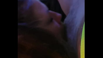 She swallows the whole thing