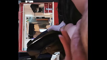 She swallows the whole thing