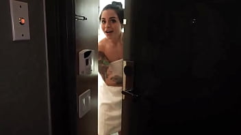 1st new video drop of 2024 massage strap on turns mffthe hotel manager came to kick us out for being too loud during her