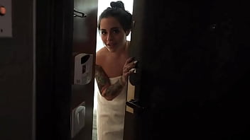 1st new video drop of 2024 massage strap on turns mffthe hotel manager came to kick us out for being too loud during her