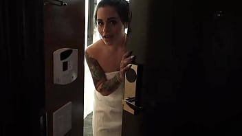 1st new video drop of 2024 massage strap on turns mffthe hotel manager came to kick us out for being too loud during her