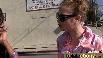 Ebony Gets Group Cumshots 22 thumbnail