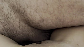 Close up pussyfucking and huge cumshot on her pussy
