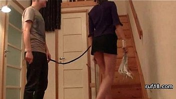 First bondage fuck with teen