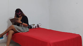 Antonella fucks her sister's boyfriend with her present what a slut