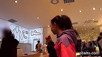 Flawless czech teenie was teased in the supermarket and drilled in pov