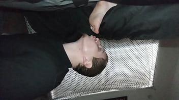 Jerking off while secretly and sucking lol toes