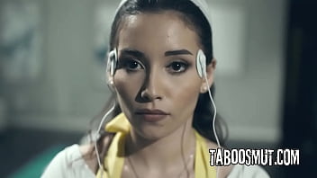 Law enforcer fucks brunette housewife in dystopian future