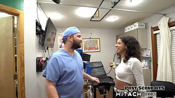 Lesbian gets mandatory hitachi orgasms from doctor tampa aria nicole