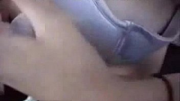 Skinny blonde gets fucked hard in car