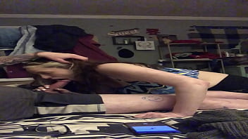 Deep throating the guy next door