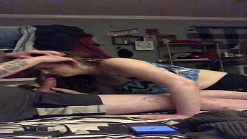 Deep throating the guy next door