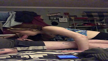 Deep throating the guy next door