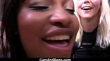 Extreme interracial gangbang 16
