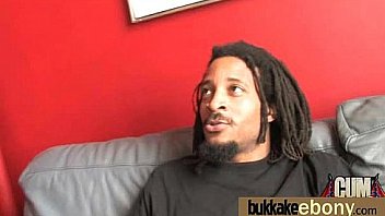 First Time Ebony With A Group Of White Dicks 14 thumbnail