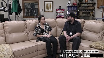 Freshman gets mandatory hitachi orgasm mara luv